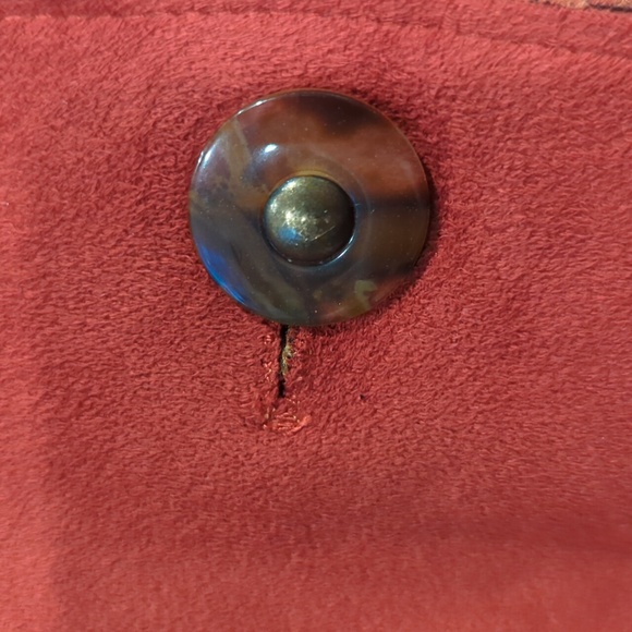 Robert Kitchen Womens Faux Suede & Pile Super Soft Jacket Debossed Leaf Print - Picture 7 of 7